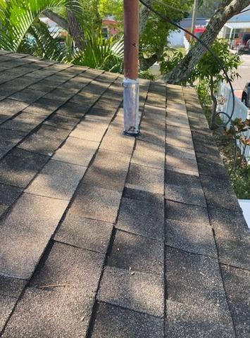 Shingle Repair Around Roof Mast